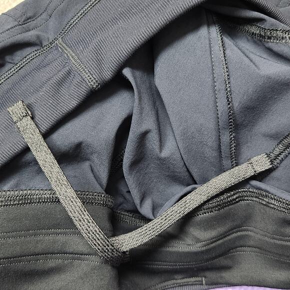 prAna Koen Pants Womens Large Gray Ruched Stretch Waistband Zipper Pockets - Picture 12 of 15